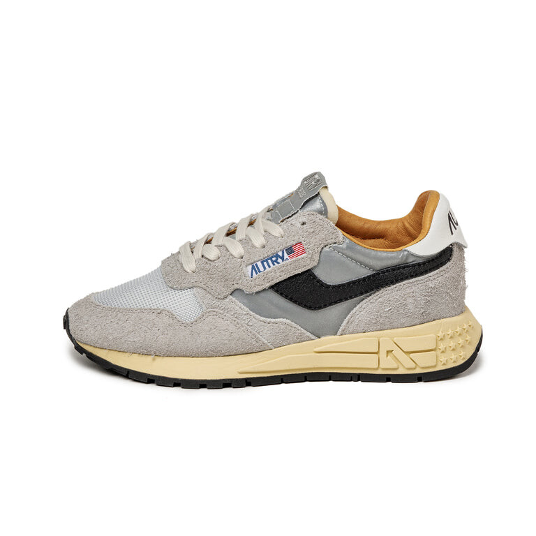 Кроссовки reelwind low w *reflective leather* Autry, серебряный