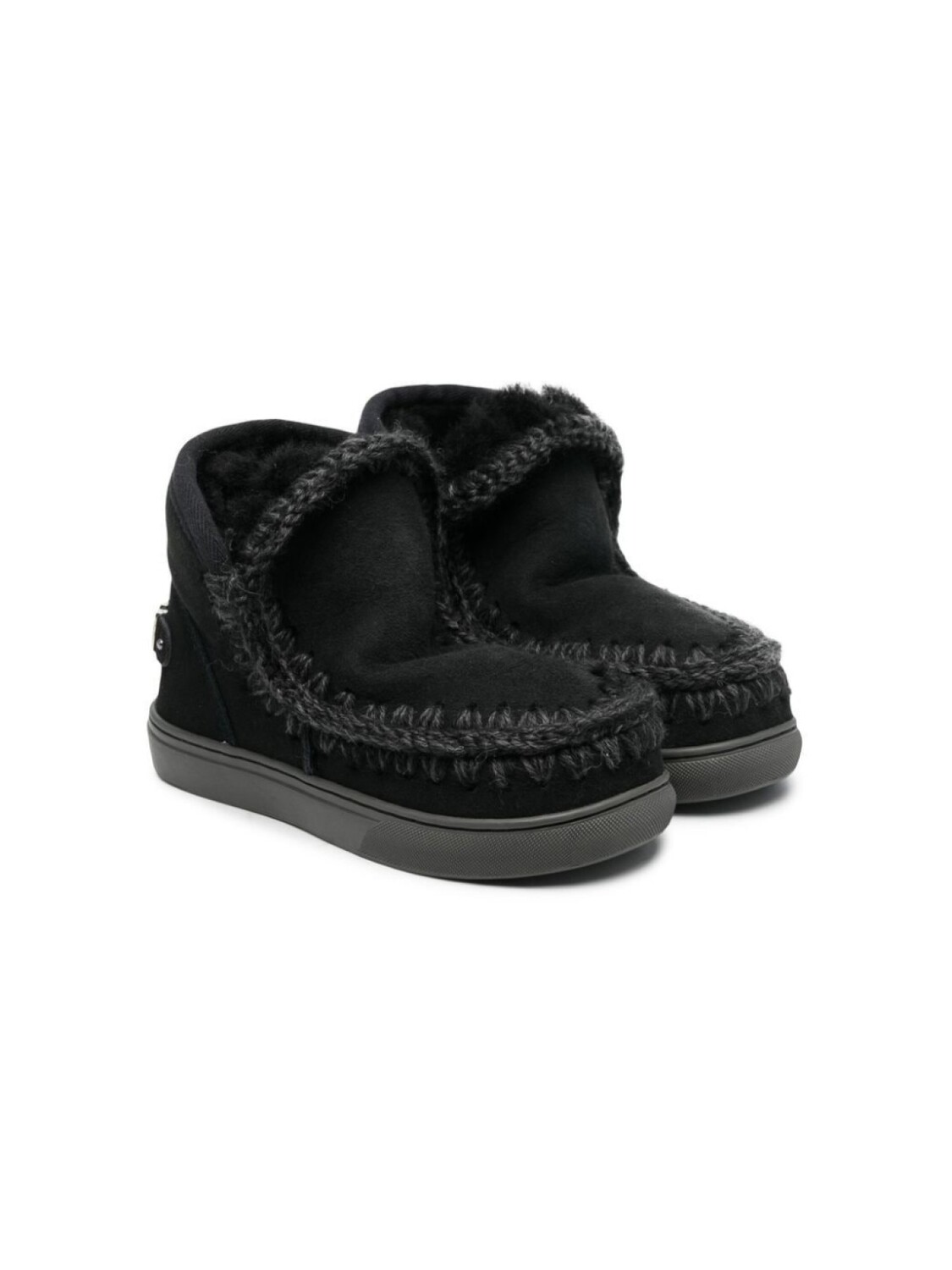 

Mou Kids однотонные сапоги, черный