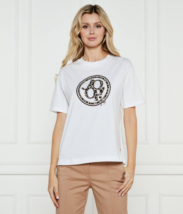 

Футболка Joop! Regular Fit, белый / черный / кремовый