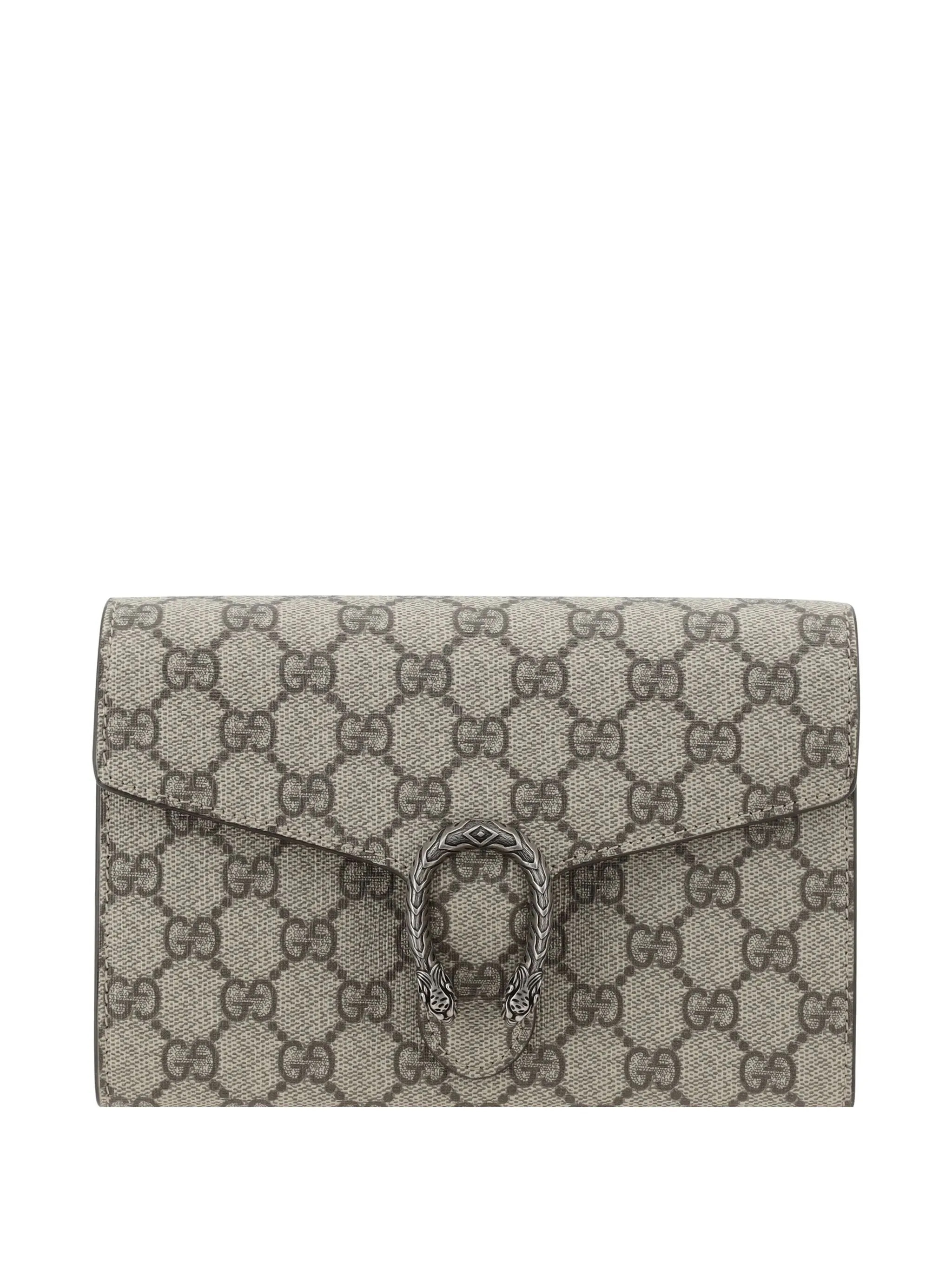 

Кошелек Dionysus на цепочке с узором GG Supreme Gucci, бежевый
