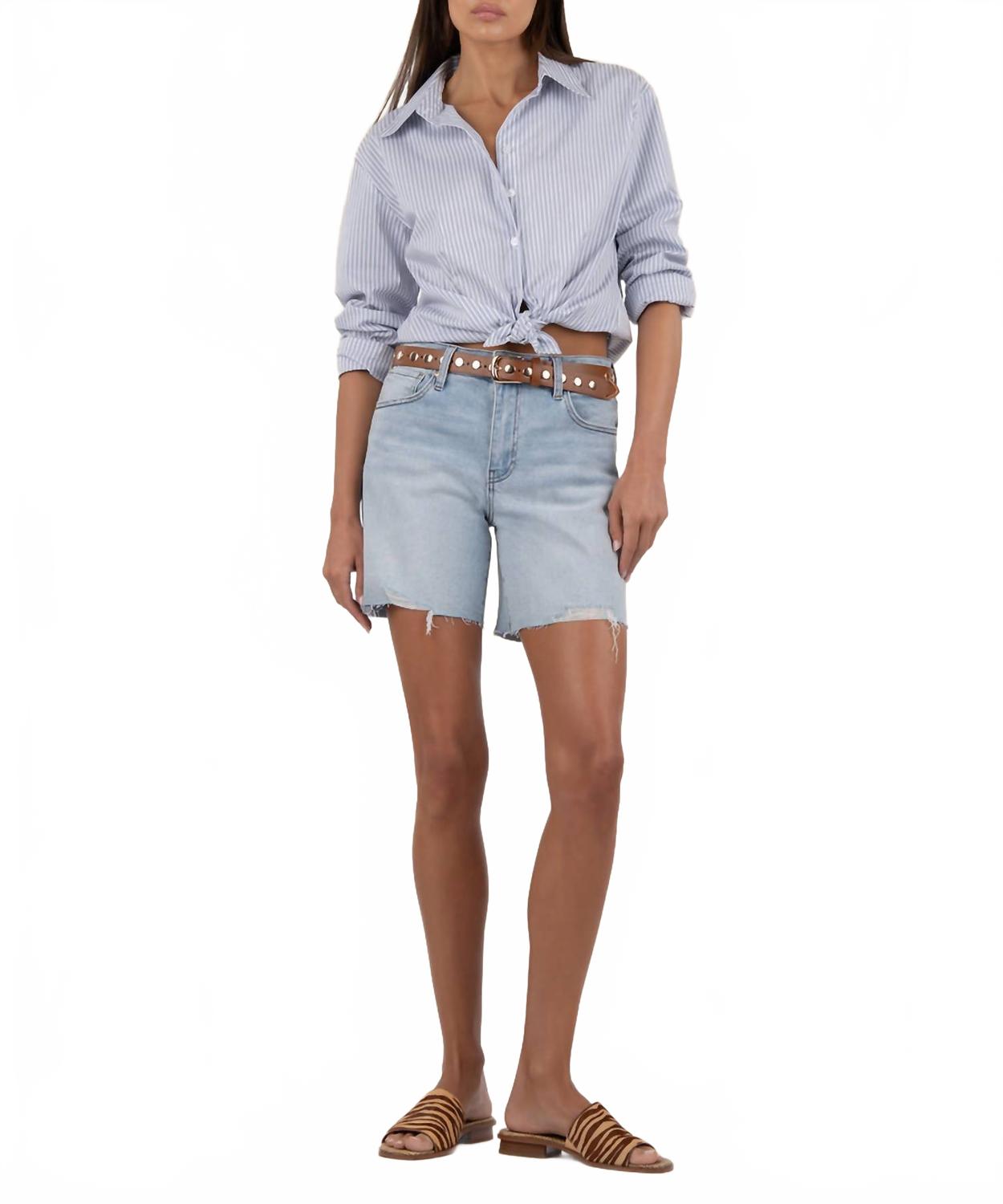 

Хайли высокие шорты с рваным краем в цвете опеннес KUT FROM THE KLOTH, Openness