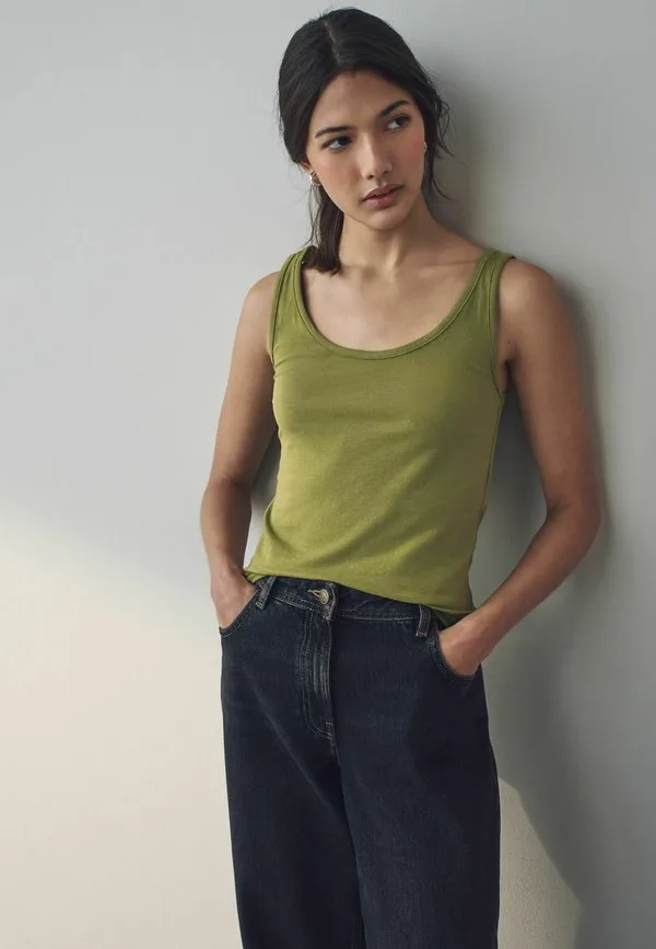 Топ с толстыми лямками, стандартного кроя Next, Olive Green