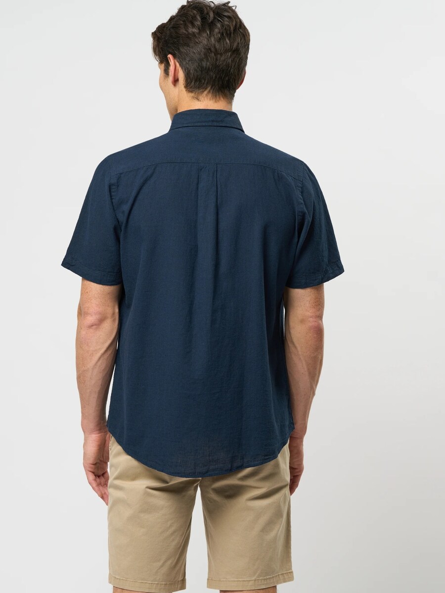 Рубашка на пуговицах классического кроя U.S. POLO ASSN. Flori, темно-синий — фото 4
