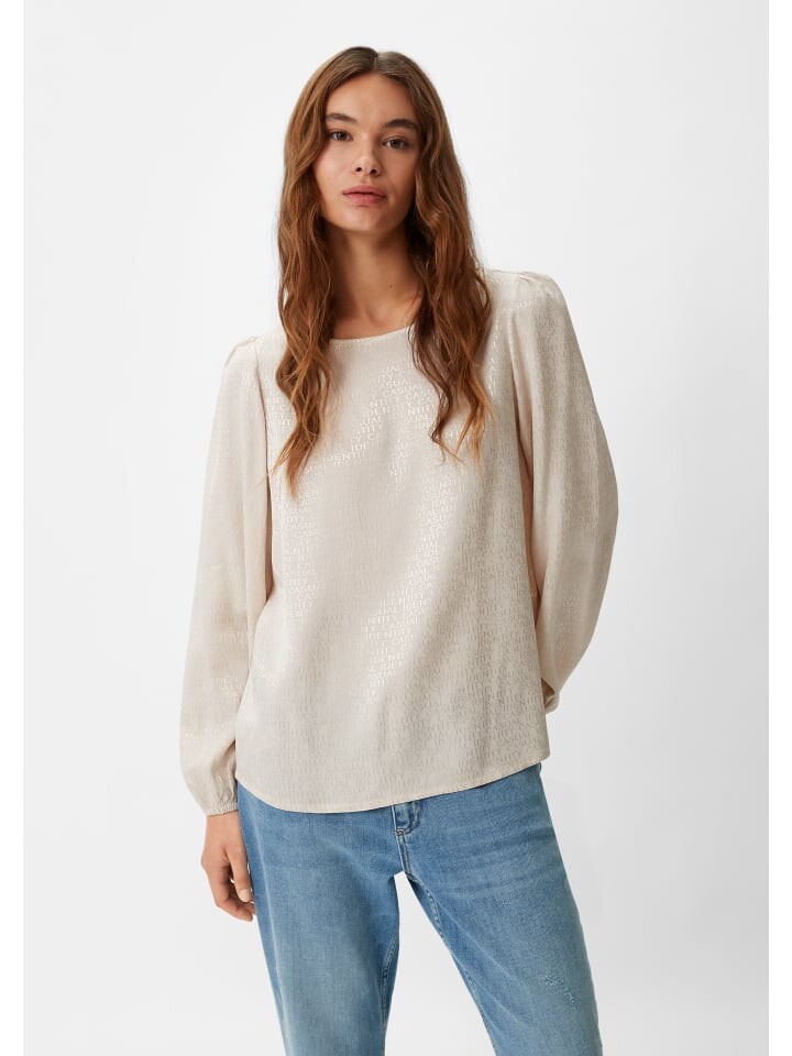 

Блуза comma CI Bluse langarm, бежевый