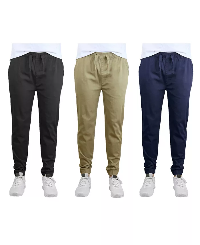 

Мужские базовые джоггеры Slim Fit из стретч-твила, 3 шт Galaxy By Harvic, коричневый