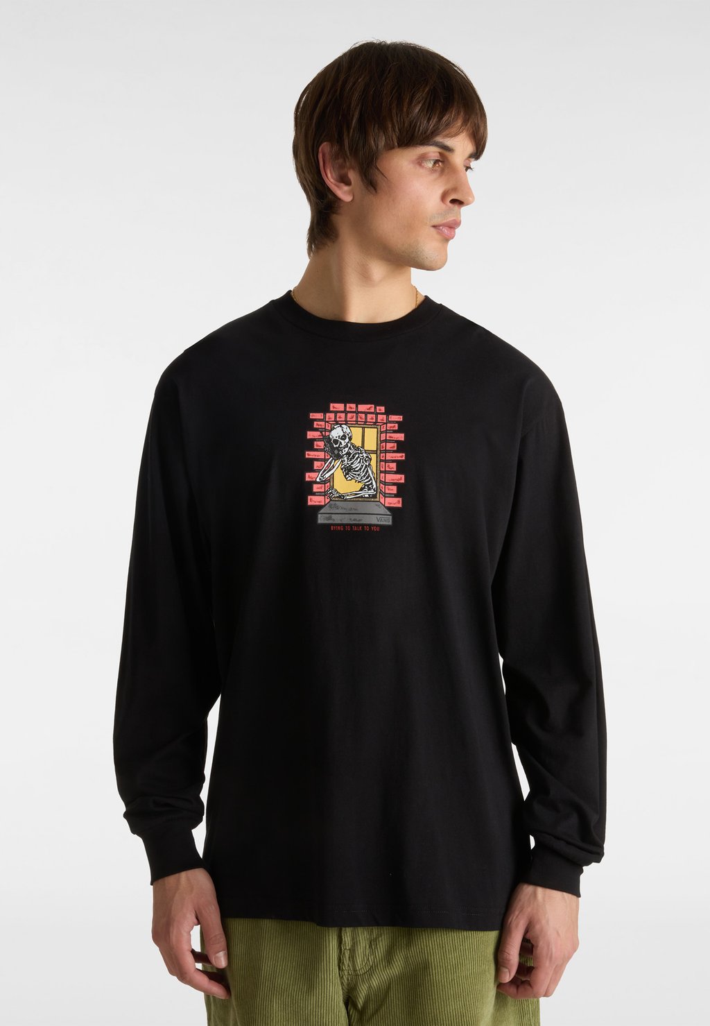 

Лонгслив SKULL WINDOW Vans, черный