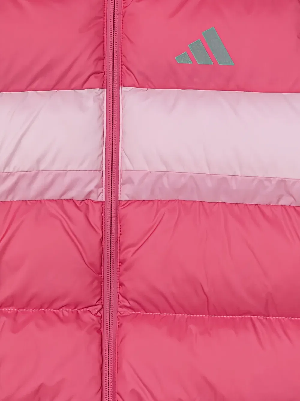 Куртка в полоску с капюшоном Adidas Kids, розовый — фото 3