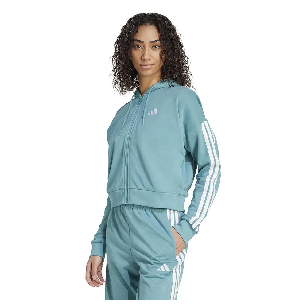 

Толстовка adidas Essentials 3 Stripes French Terry full zip, синий