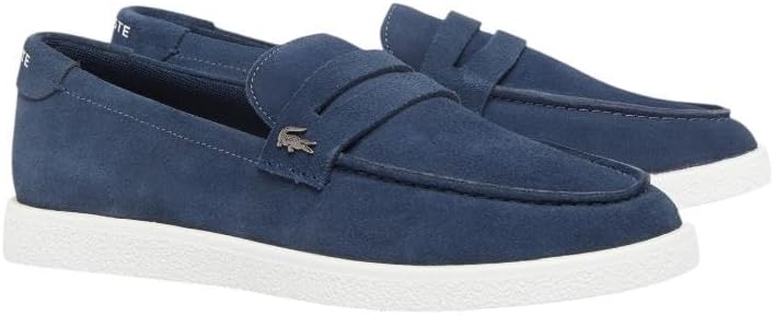 

Мужские слипоны Lacoste Cochet из замши, белый/синий/темно-синий