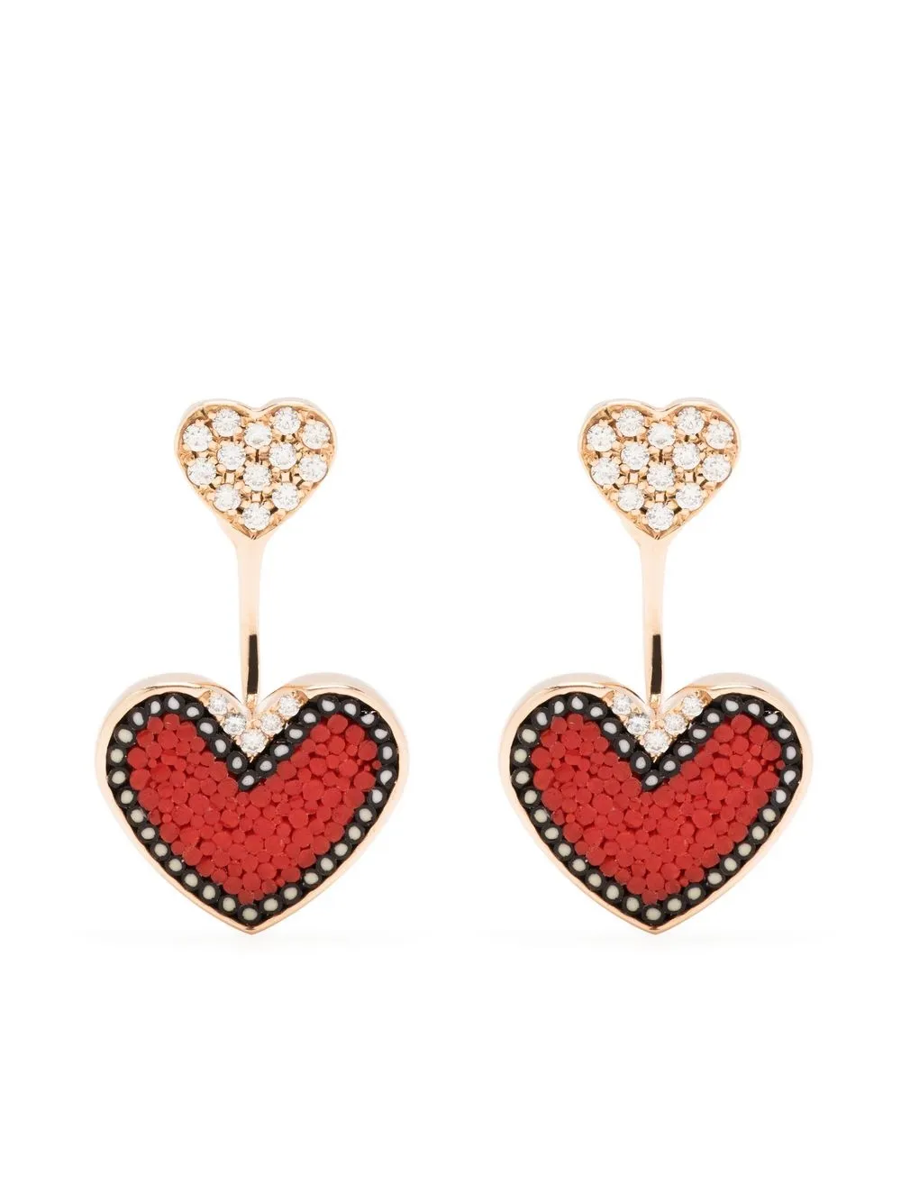 

Серьги-подвески с бриллиантами SICIS JEWELS, розовый