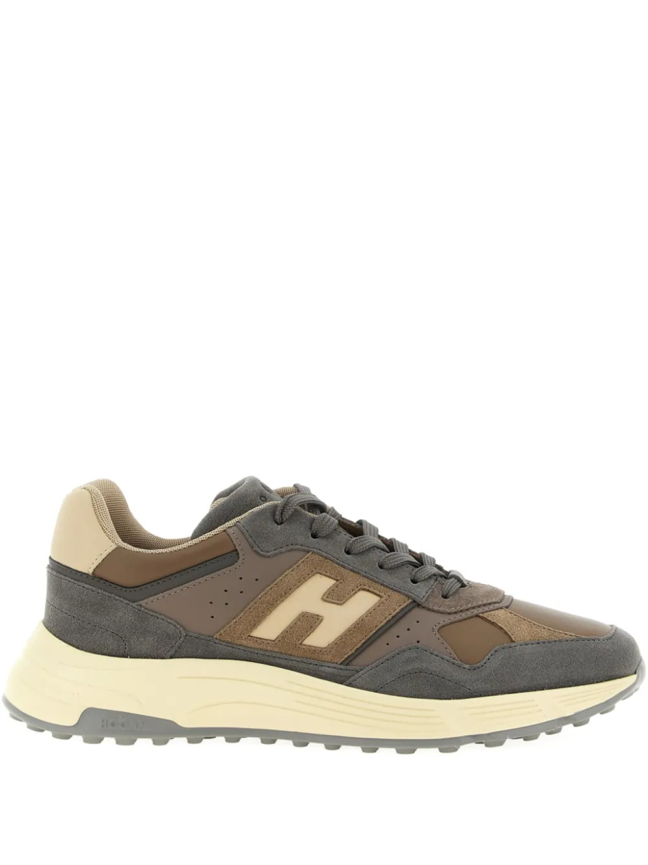 

Кроссовки Hogan Hyperlight из замши и кожи, коричневый