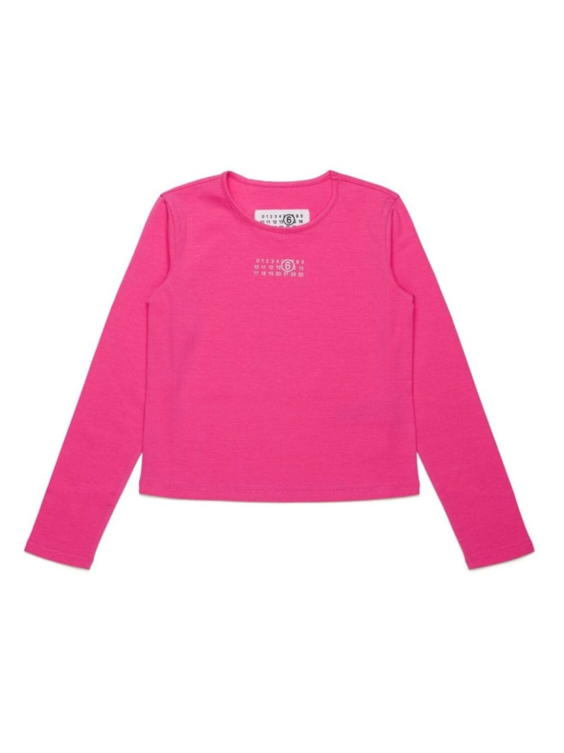 

MM6 Maison Margiela Kids футболка с принтом Numbers, розовый