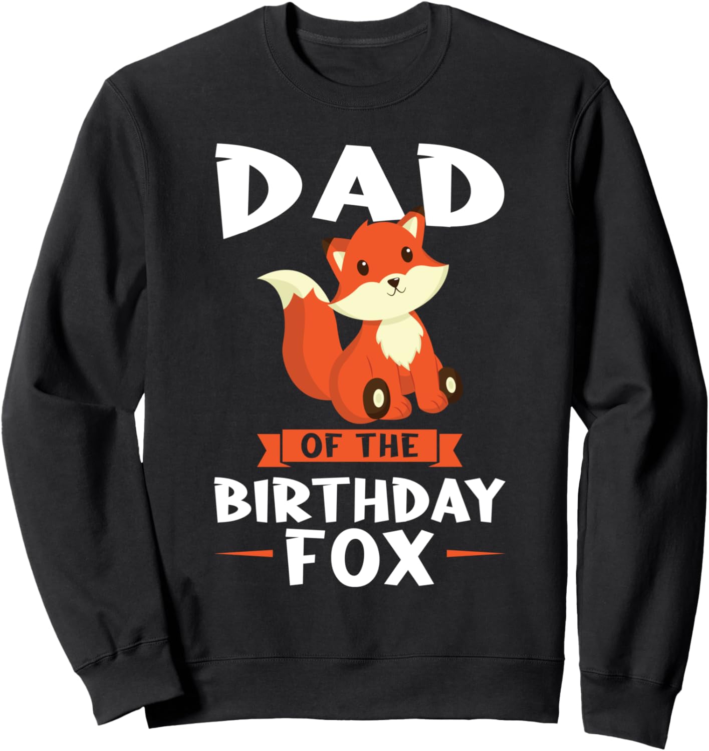 

День рождения папы, лиса, толстовка на день рождения Fox Dad Gifts, черный