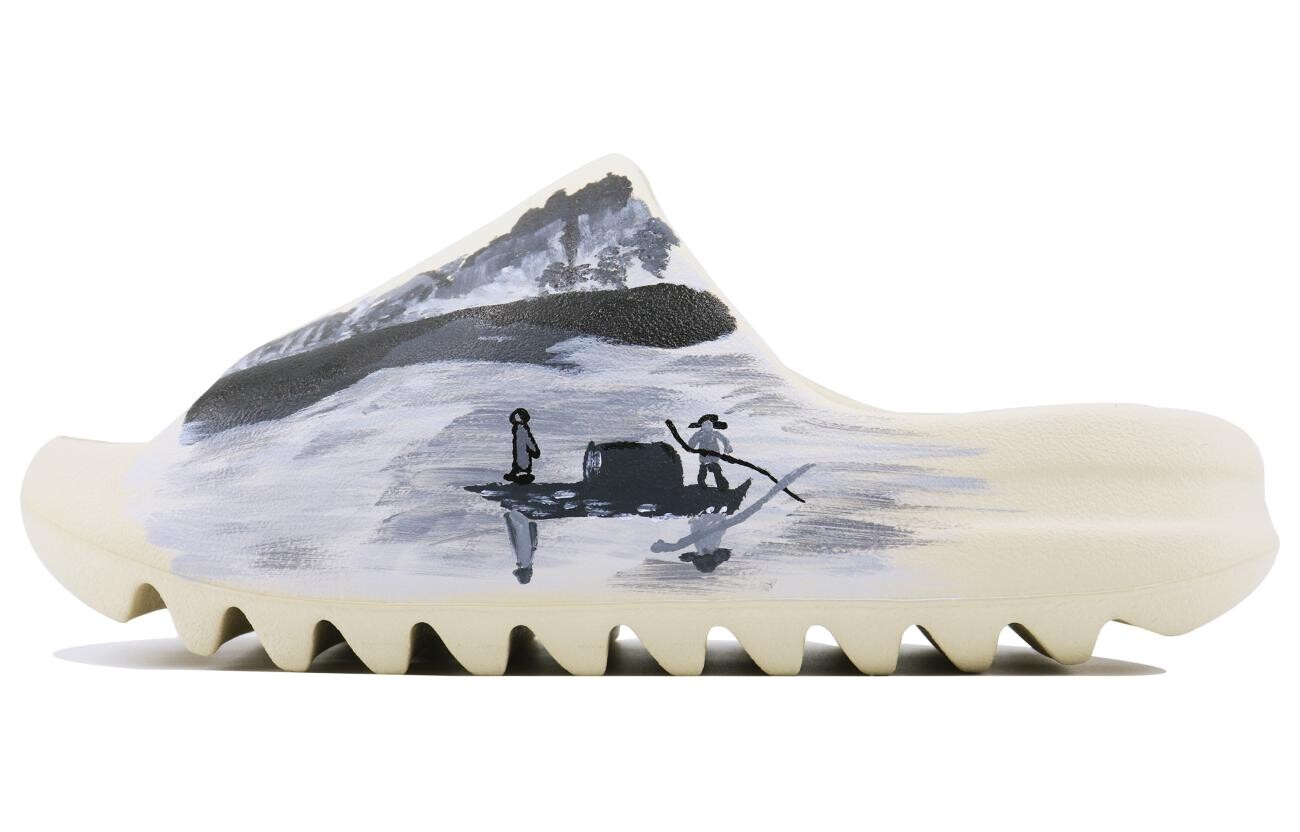 

Шлепанцы Yeezy Slide унисекс, черный/фиолетовый/серый/бежевый Adidas Originals