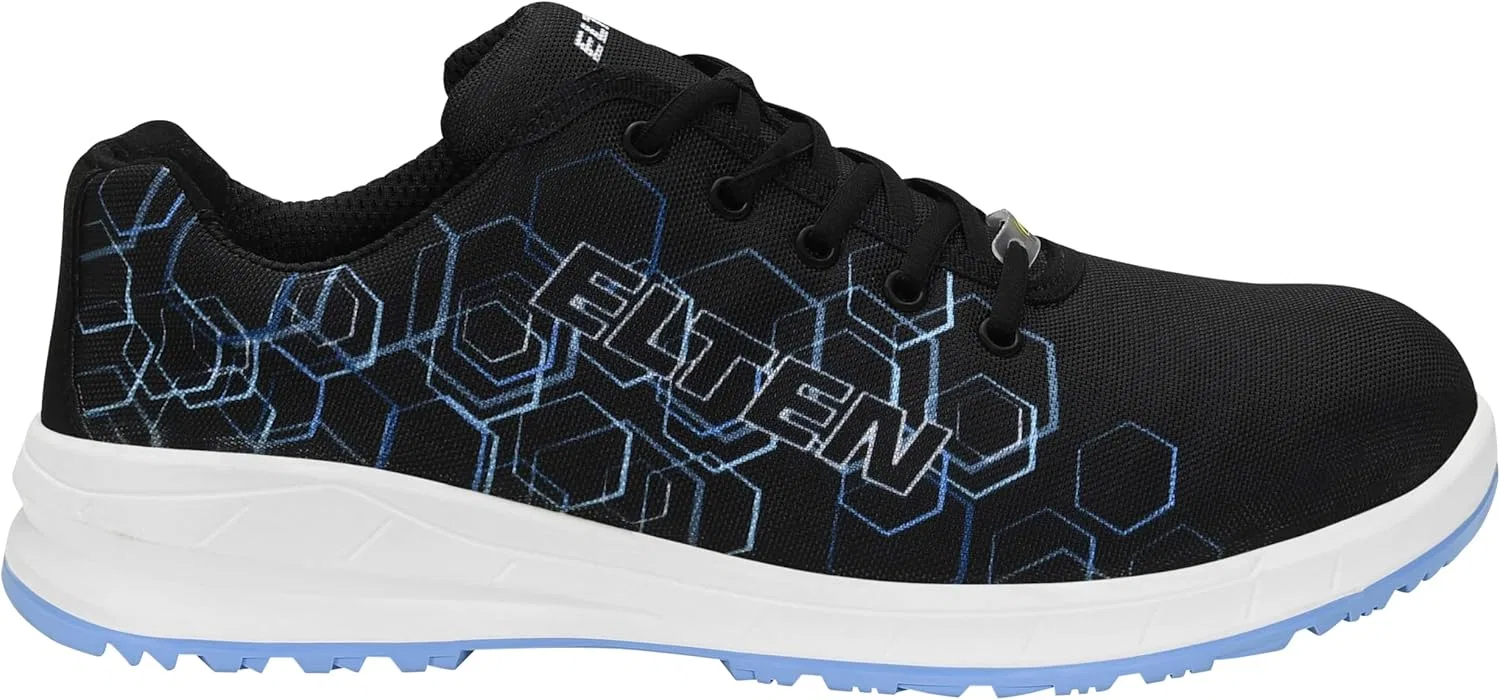 Защитные ботинки ELTEN Marty XXSports Low ESD S3, женские и мужские, текстильные, со стальным защитным носком, легкие, спортивные, Black — фото 2