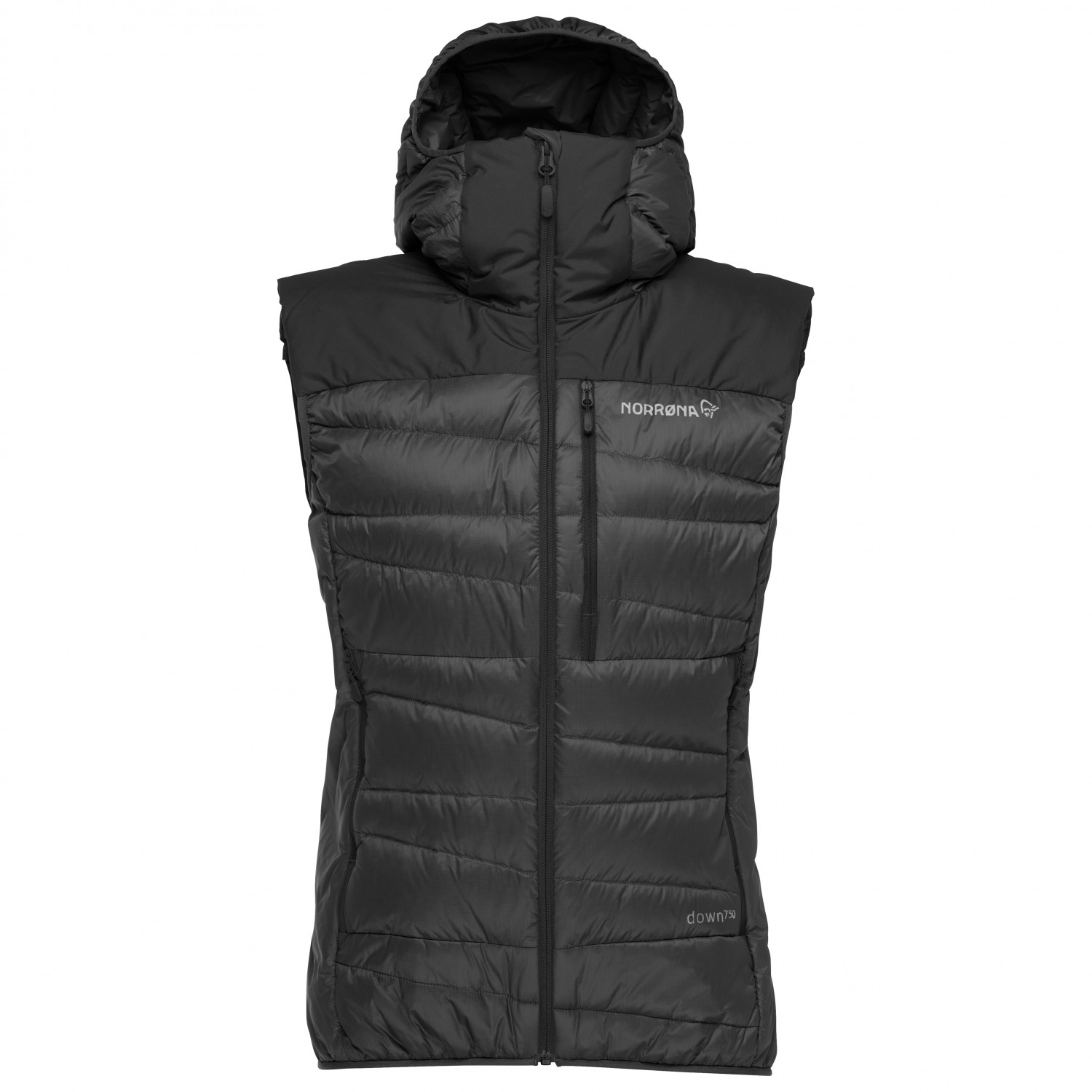 

Жилет Norrøna Women's Falketind Down750 Vest, цвет Caviar