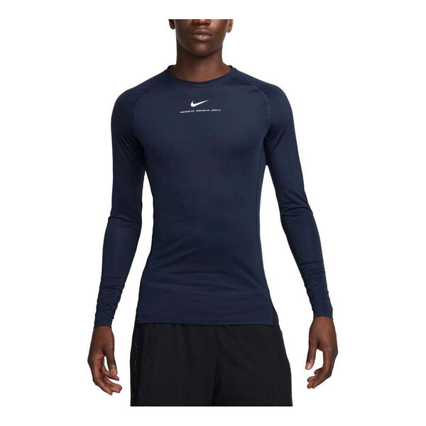 

Футболка x nocta long sleeve base layer top asia sizing 'navy' Nike, синий