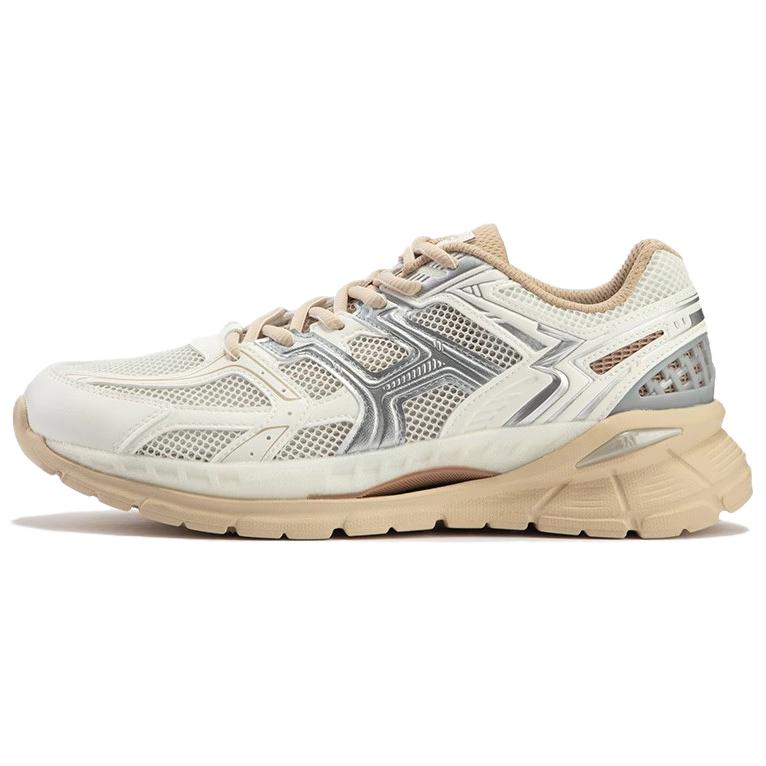 

361° Амортизирующие износостойкие низкие кроссовки для бега мужские бело-коричневые Feather White/Apricot Tea Brown, цвет Feather White/Apricot Tea Brown