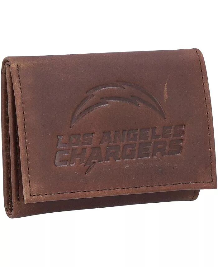 

Мужской кожаный тройной кошелек Los Angeles Chargers Team Evergreen Enterprises