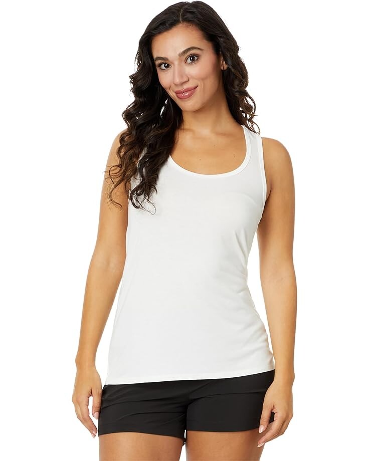 

Топ Free Fly Bamboo Motion Racerback Tank, цвет Bright White