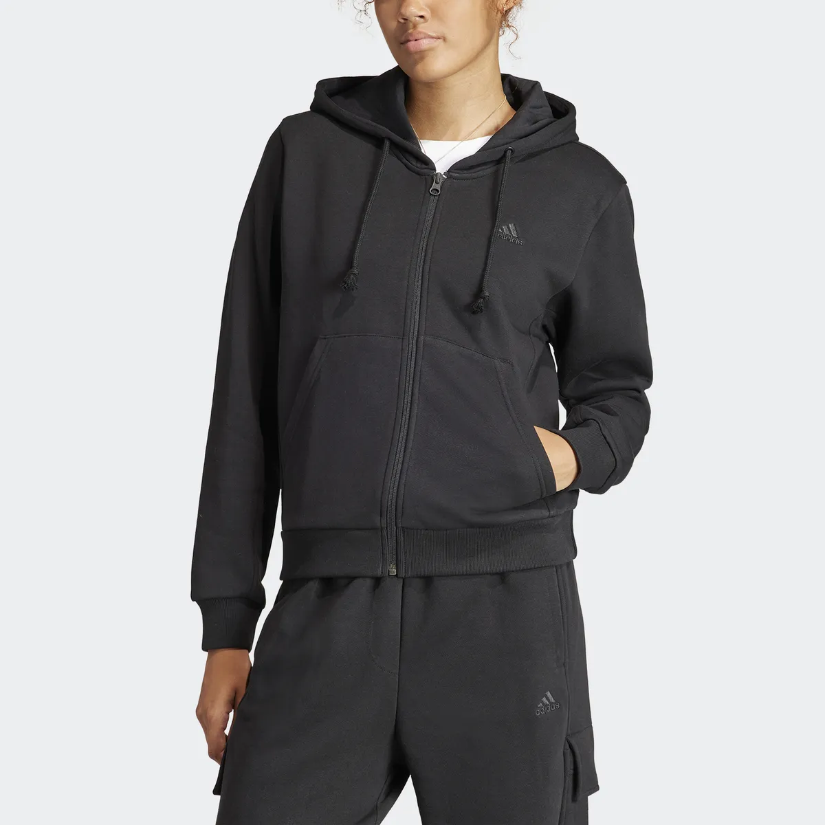 

Толстовка Adidas Sportswear с капюшоном "W ALL SZN FZ HD", черный