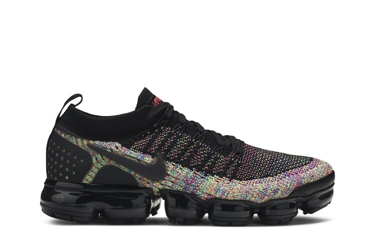 

Кроссовки Nike Air VaporMax Flyknit 2 'Black Multi-Color', черный