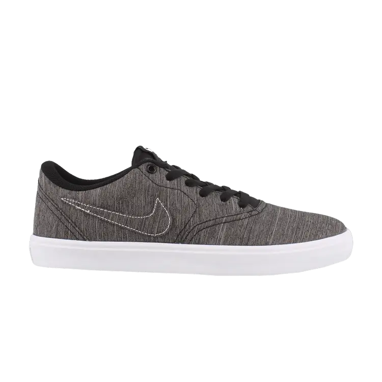 

Кеды Nike Check Solarsoft Canvas Premium SB 'Black White', черный