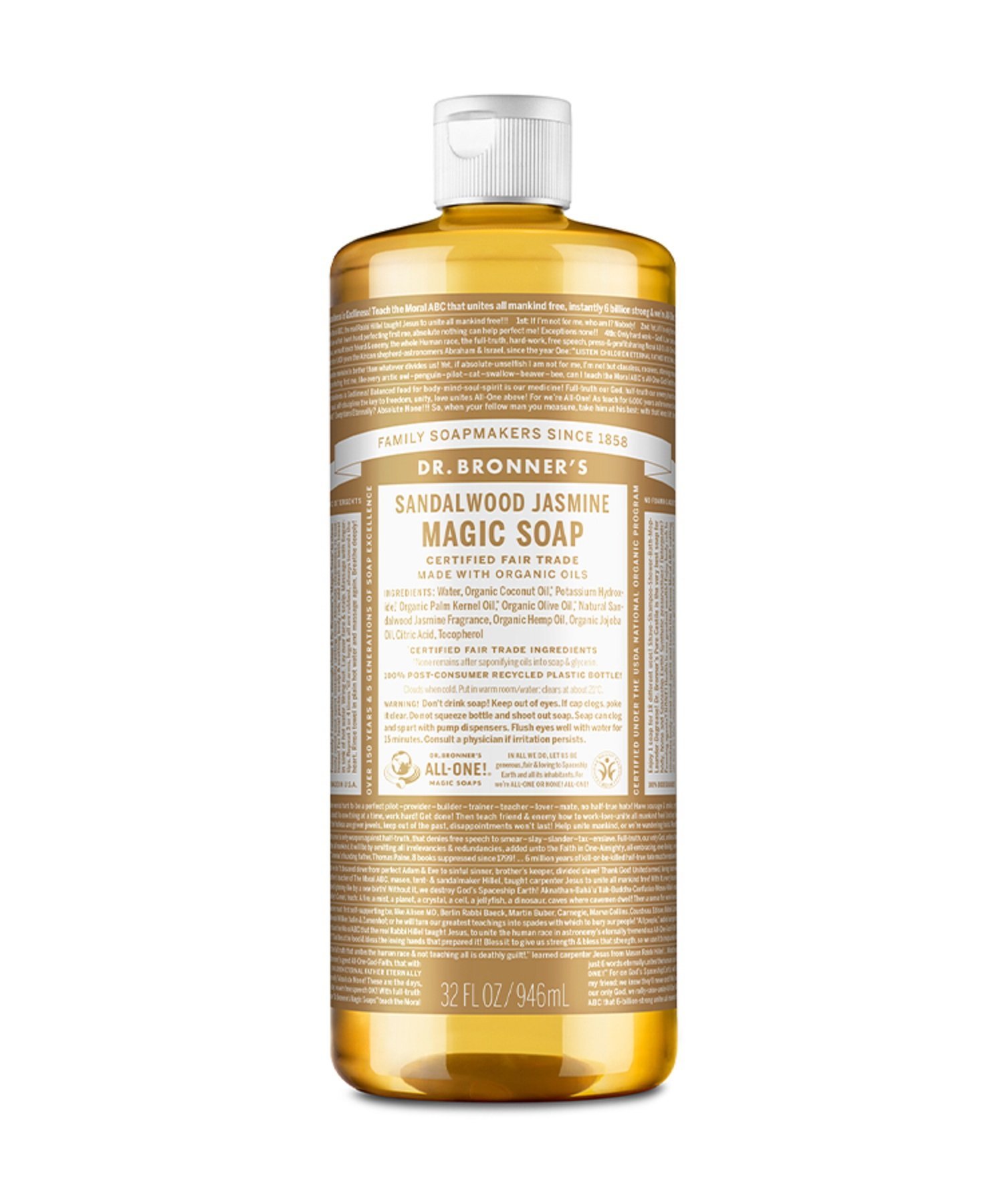 Волшебное мыло Dr. Bronner's SA с сандалом и жасмином, 946 мл Dr. Bronner's, others