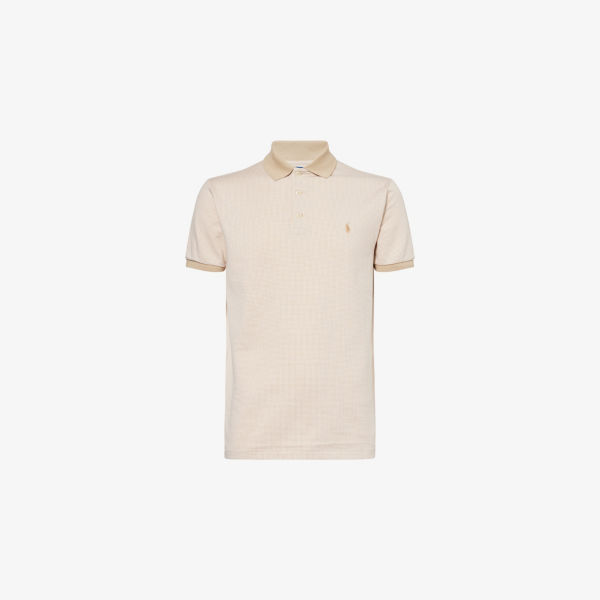 

Поло Polo Ralph Lauren из хлопкового джерси приталенное, мультиколор