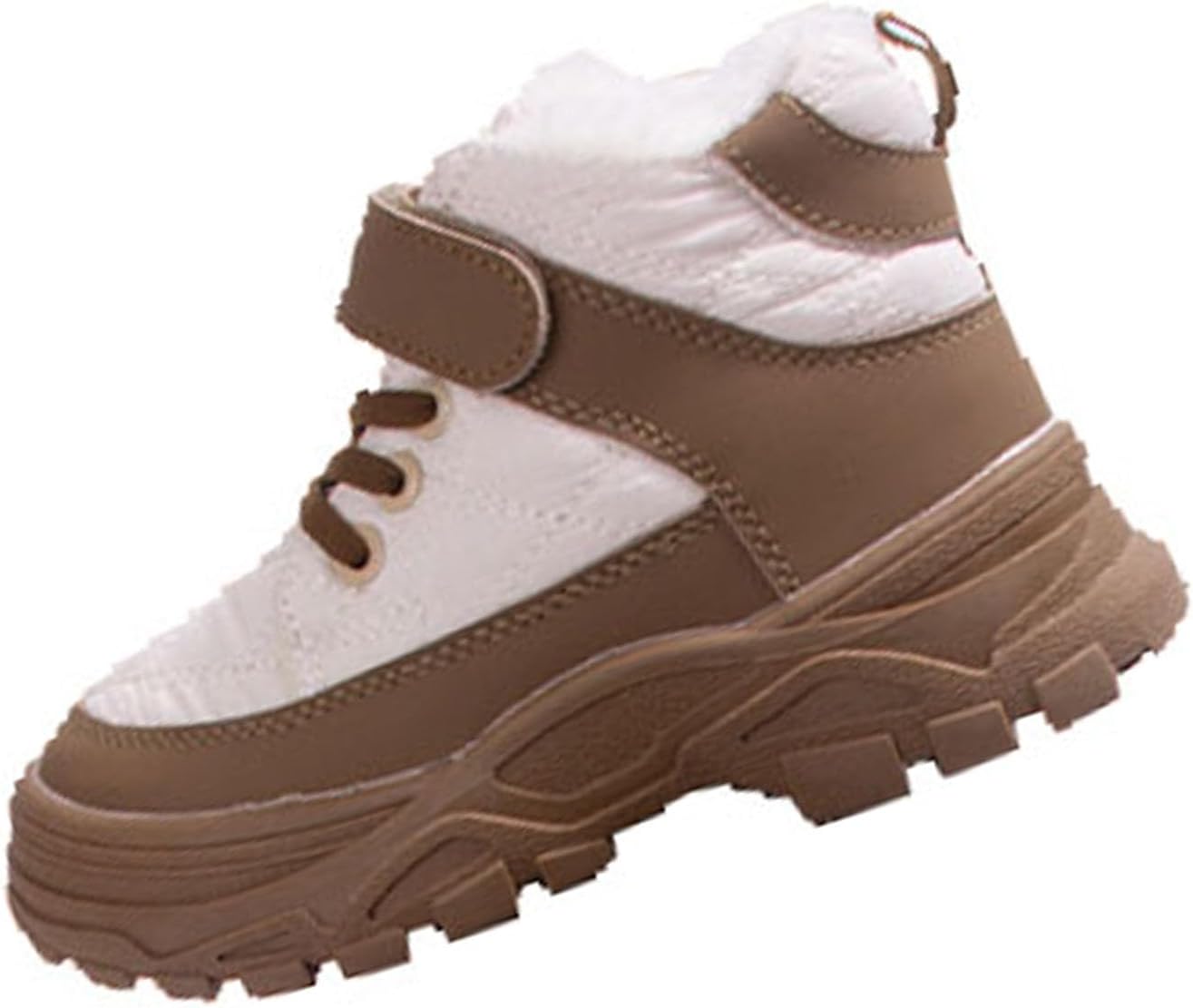 

Мальчики Девочки Снежные Ботинки Водонепроницаемые Противоскользящие Зимние Уличные Теплые Ботинки с Мягкой Подкладкой из Искусственного Меха (Размеры 7-14) Generic, Coffee