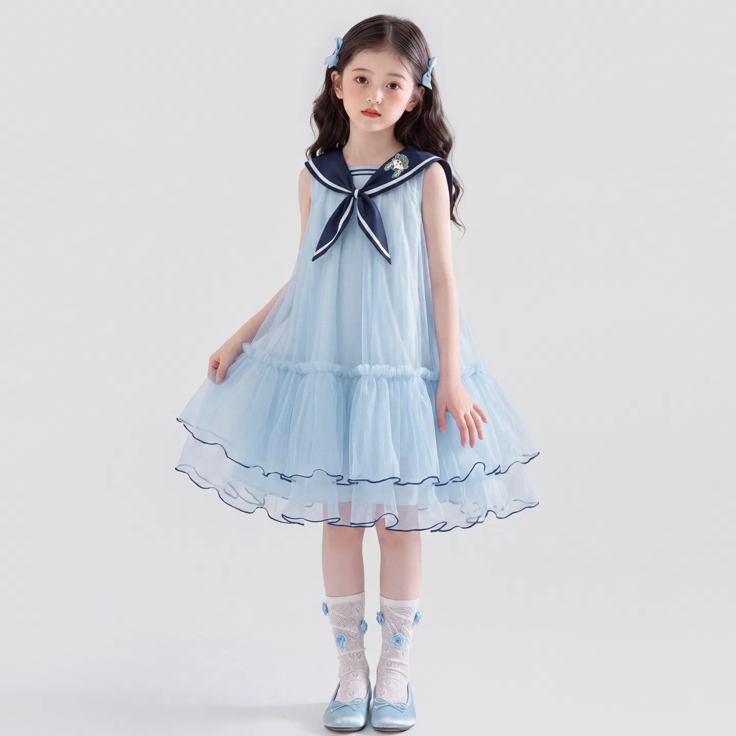 Платье детское с морским воротником Disney Navy Blue — фото 4