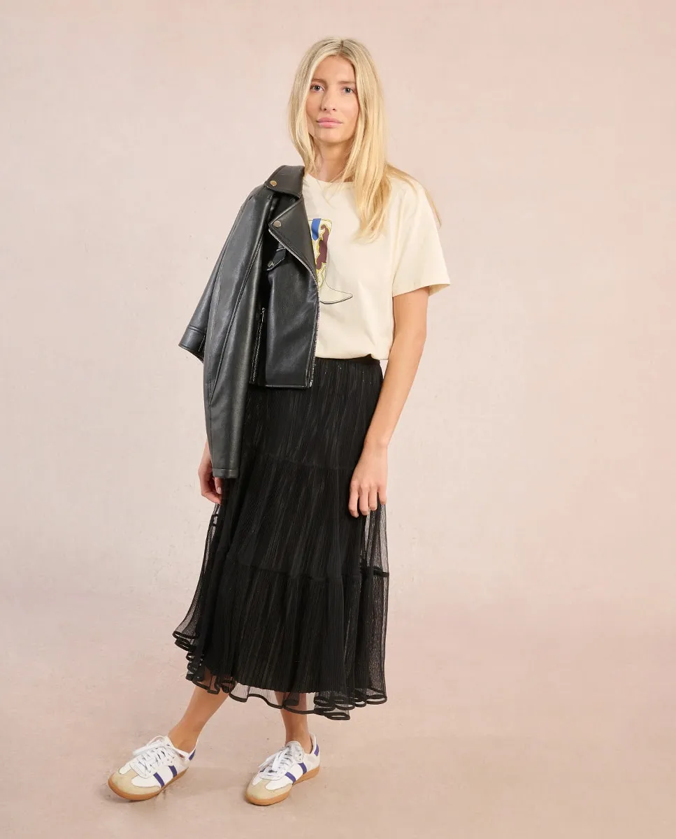 

Длинная юбка из тюля с оборками Molly Bracken, черный