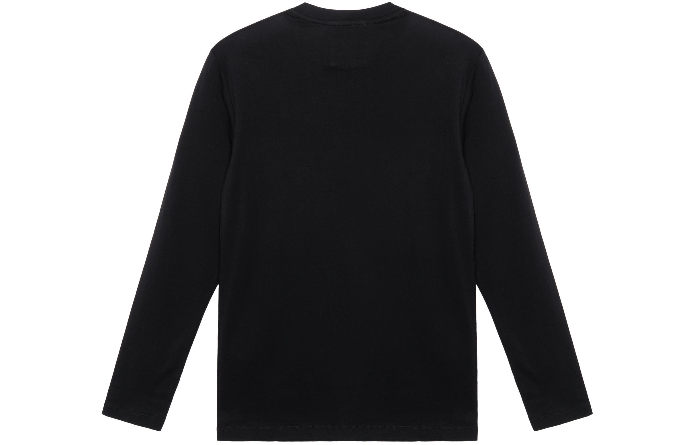 Джемпер из пике-джерси с логотипом EMPORIO ARMANI, черный — фото 3
