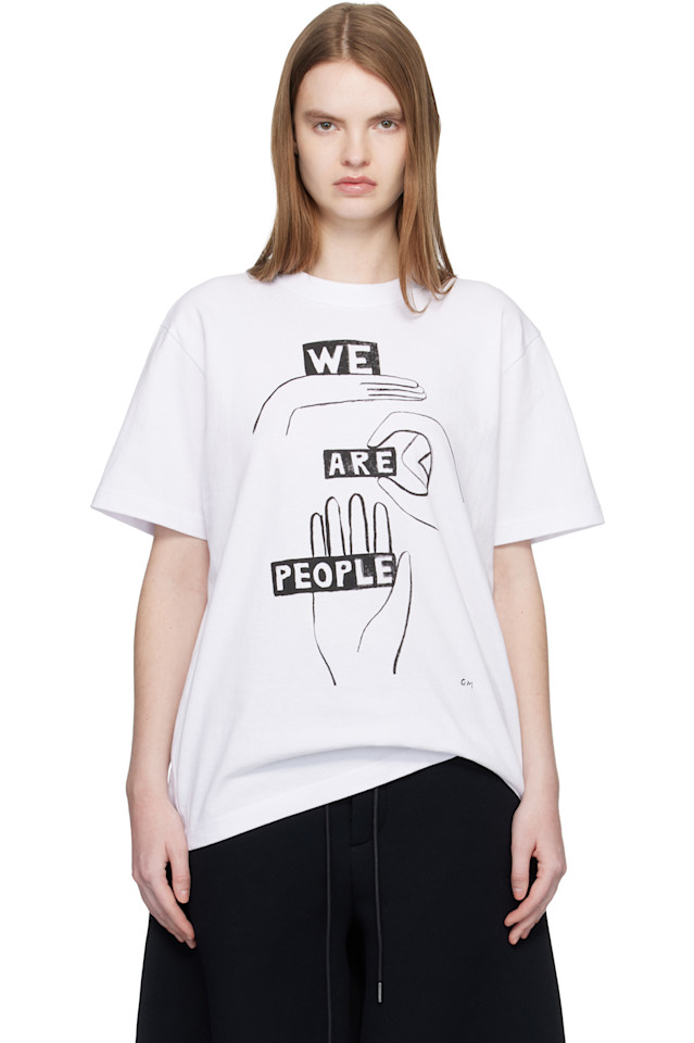 

Футболка с принтом «Джефф Сакаи» Sacai, белый