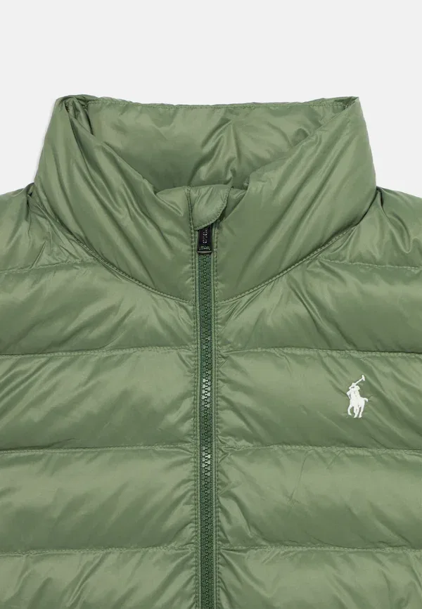 Жилет стеганый тканый Polo Ralph Lauren, зеленый — фото 4