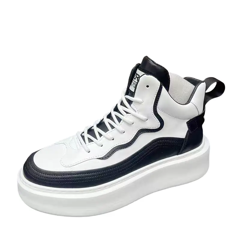 

ZUOSAISI Износостойкие дышащие мидтоп скейтборд кроссовки мужские черные, цвет Black