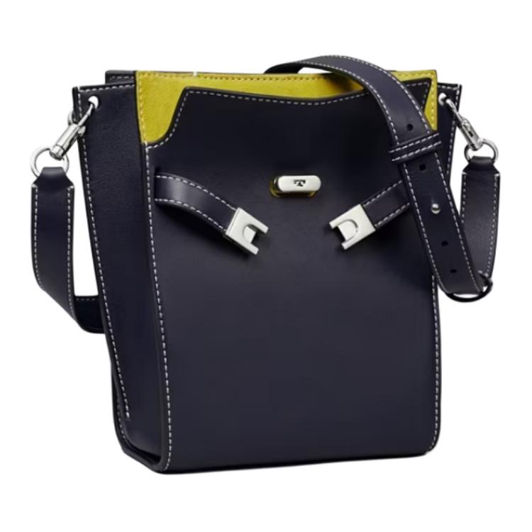 

TORY BURCH Кожаная сумка через плечо с замшевой отделкой