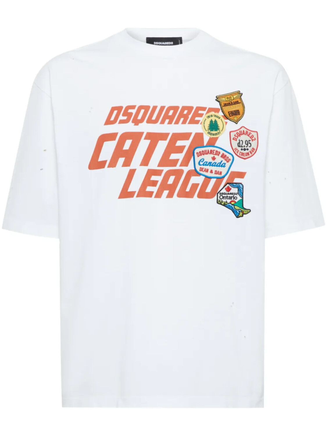

DSQUARED2 футболка с нашивкой, белый