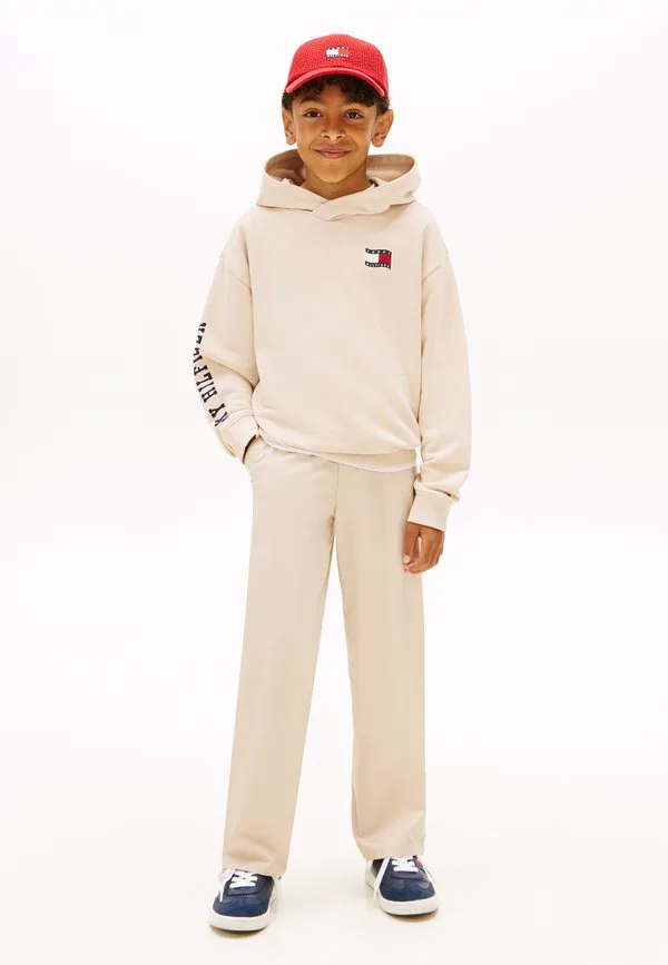 Толстовка с капюшоном и волнистым флагом из махровой ткани Tommy Hilfiger, Classic Beige — фото 2