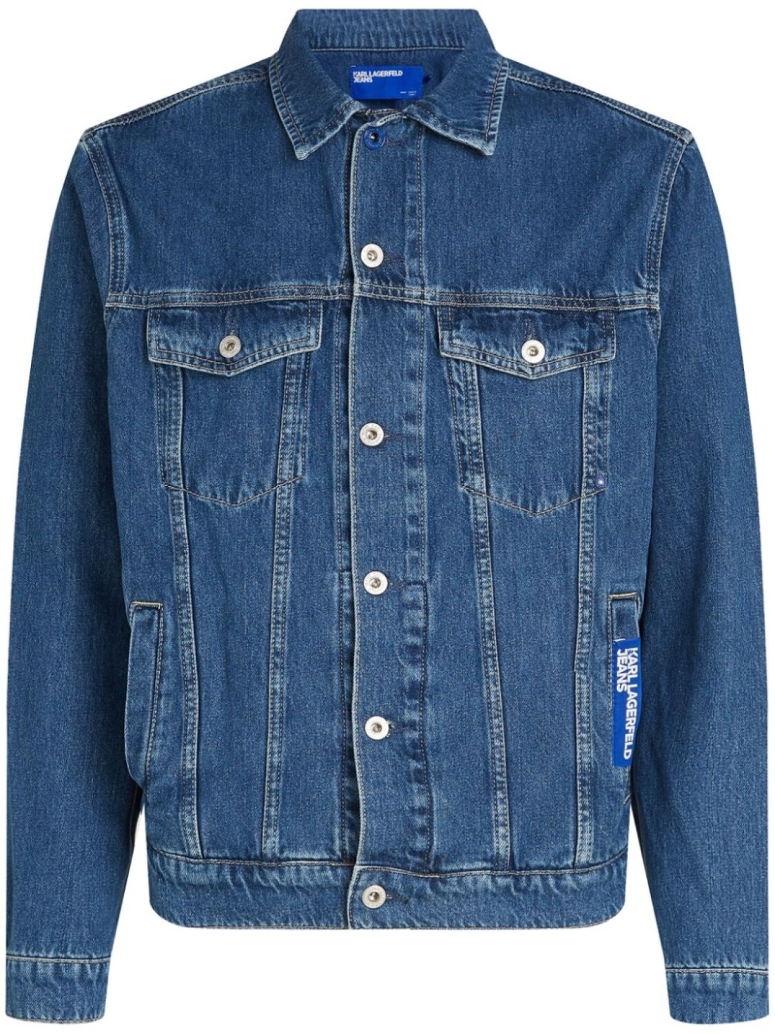 

Джинсовая куртка с нашивкой-логотипом Karl Lagerfeld Jeans