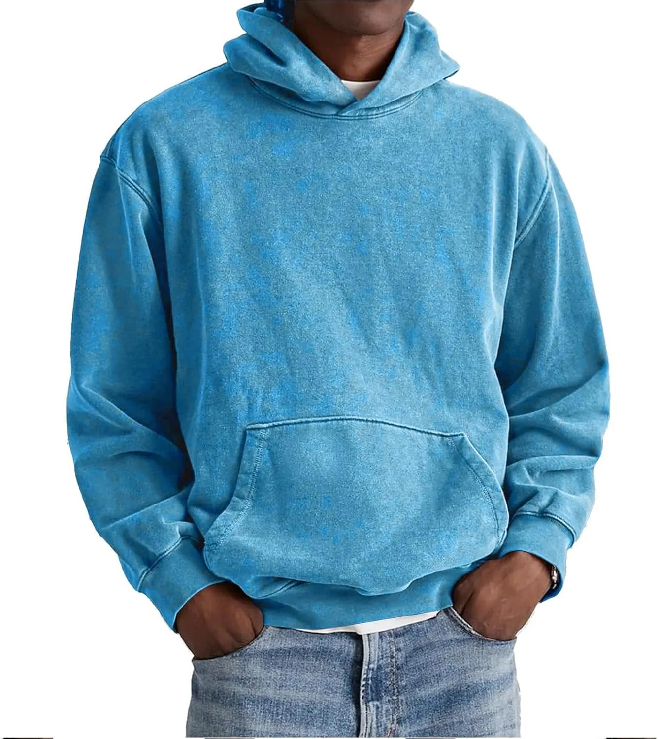 

Винтажный оверсайз худи Acid Wash для мужчин и женщин