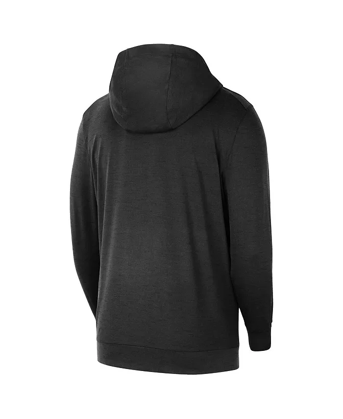 Мужская черная толстовка Los Angeles Lakers 2024/25 Authentic Practice Yoga Restore Lightweight Pullover Hoodie для тренировок и восстановления Nike — фото 3