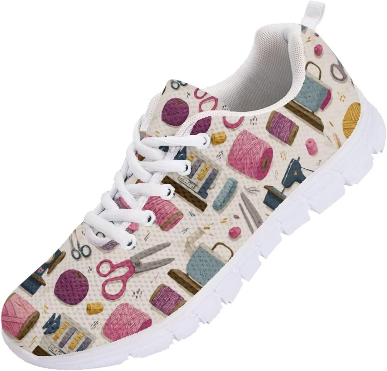 

Мужские кроссовки Funnydude с забавным принтом, легкие и дышащие, для бега и зала, осенние, Cartoon Sewing Machine a