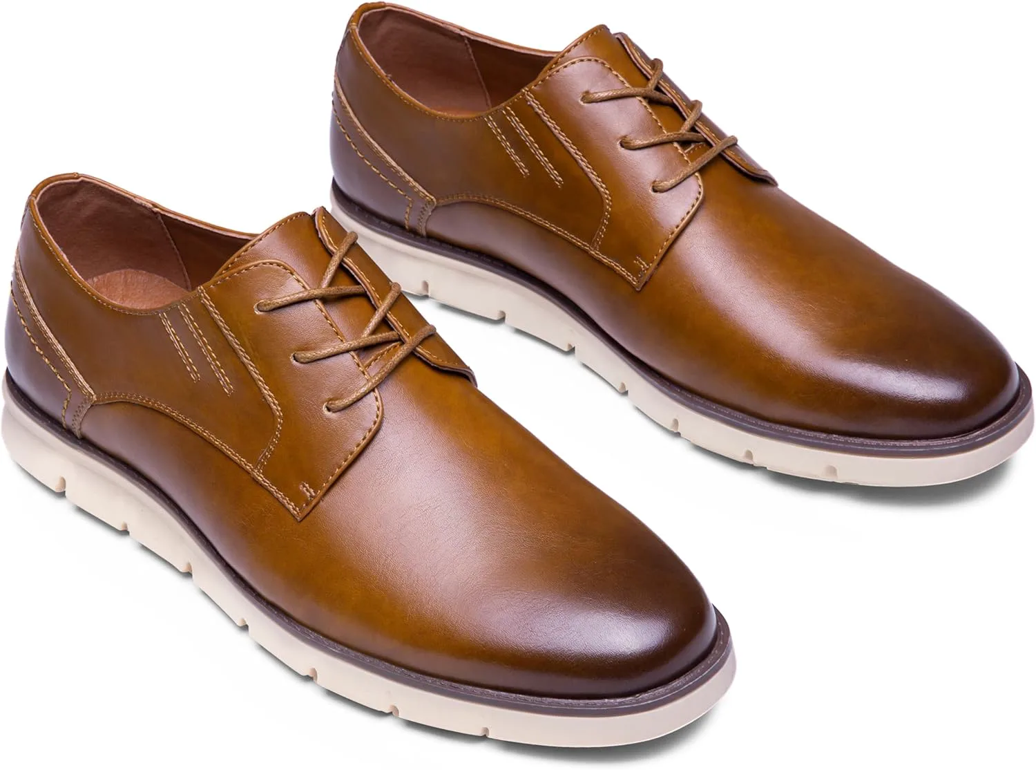 

Туфли Jousen Mens Casual Shoes Simple Comfortable Casual Dress Shoes for Men, коричневый