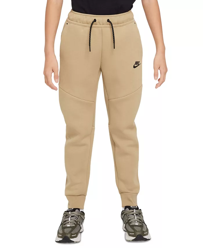 

Детские спортивные брюки Tech Fleece Jogger Nike, коричневый/бежевый