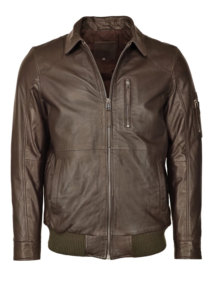

Кожаная куртка JCC Lederblouson 31018159, коричневый