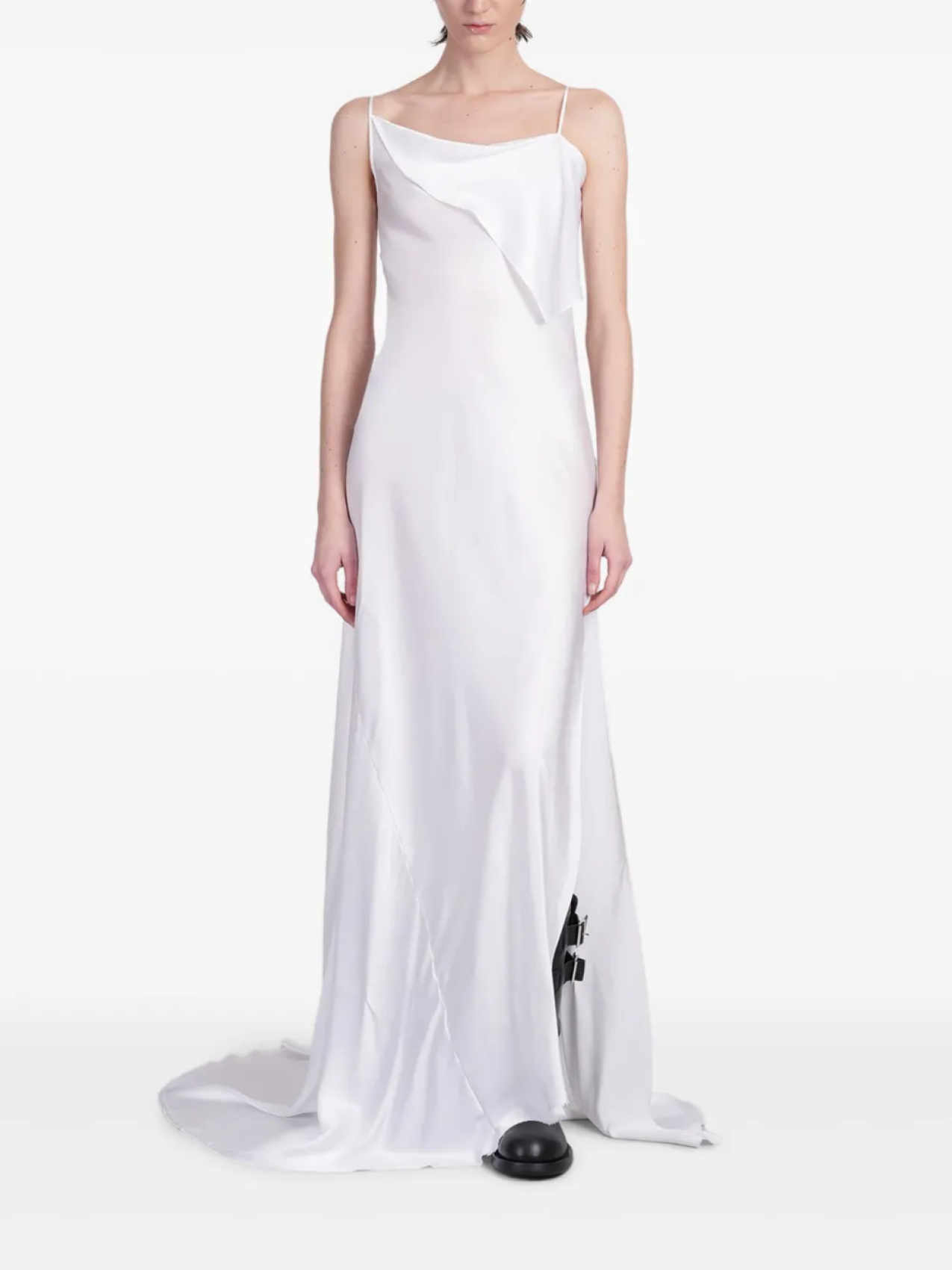 

Асимметричное платье Ann Demeulemeester, белый