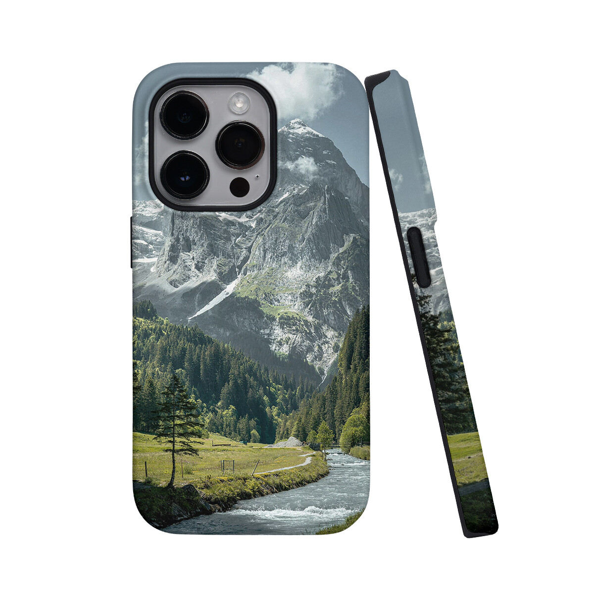 

Чехол для телефона Keshami, Mountain stream half-pack with magnetic