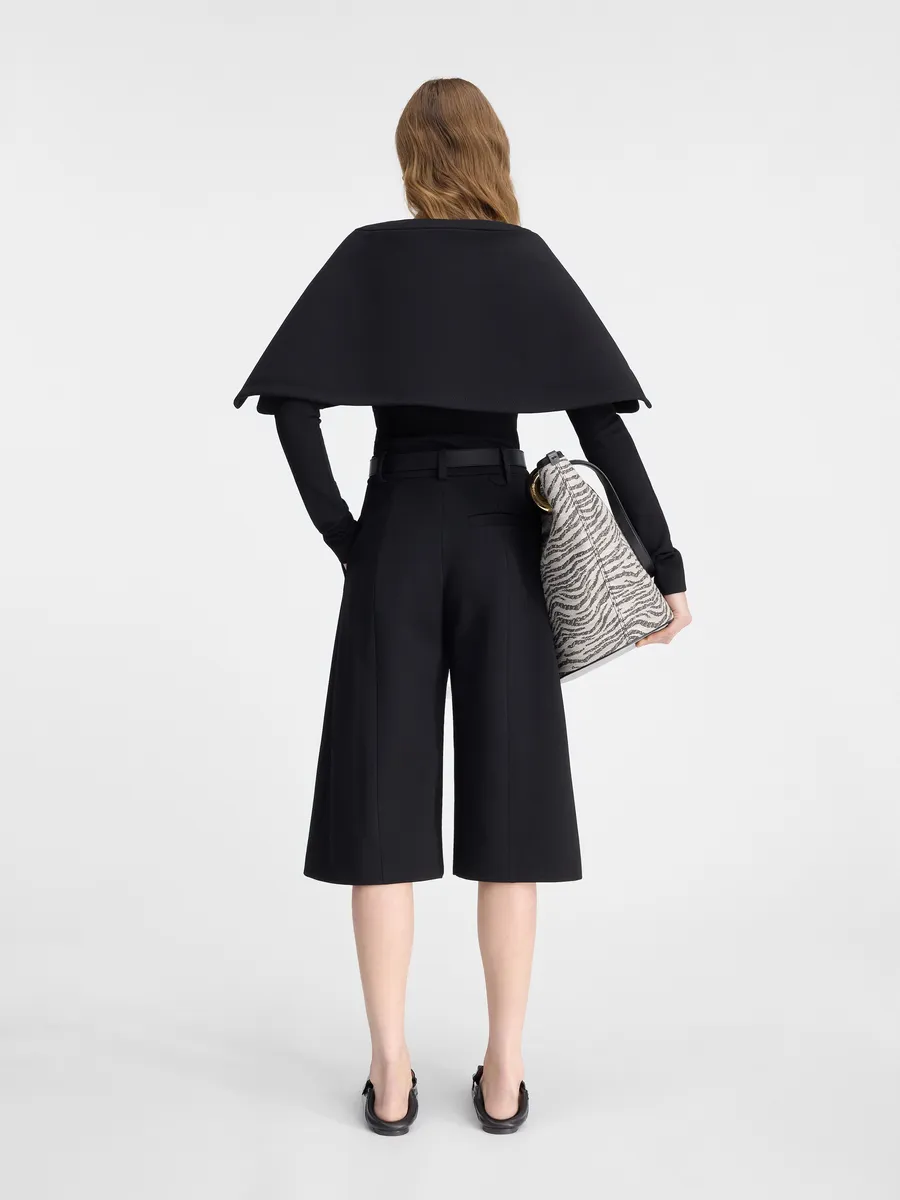 

Плиссированные шорты-бермуды Амальфи Jacquemus, черный