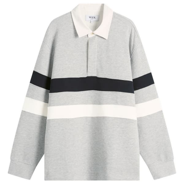 

Rowhill panelled rugby рубашка Wax London, серый marl stripe